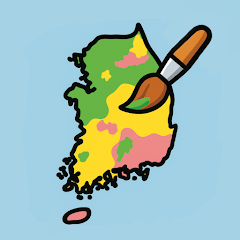 색칠 지도 - 내가 가본 우리나라